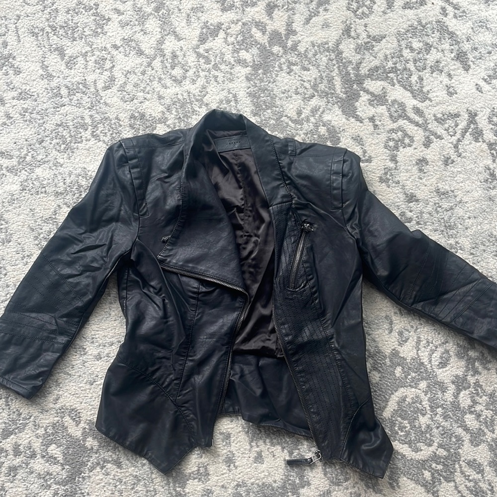 Real leather Blank NYC moto jacket